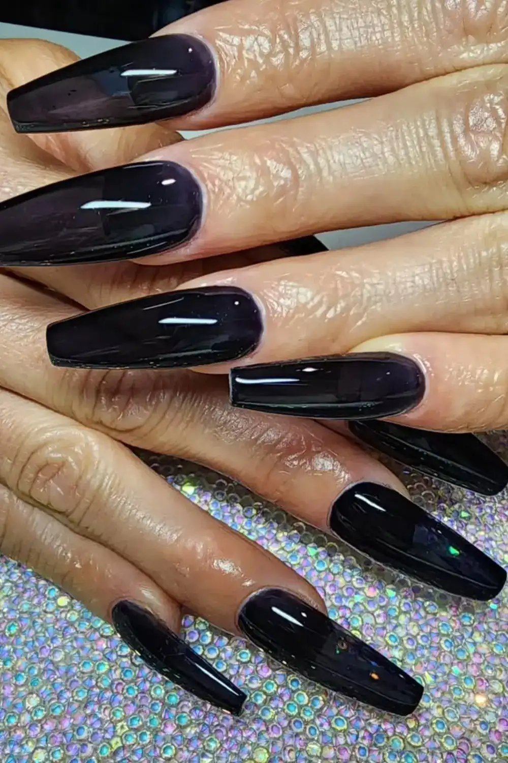 Black Nail Designs – That Look Wrong Until You Try Them (2026) 8 Black Coffin Nails solotravely