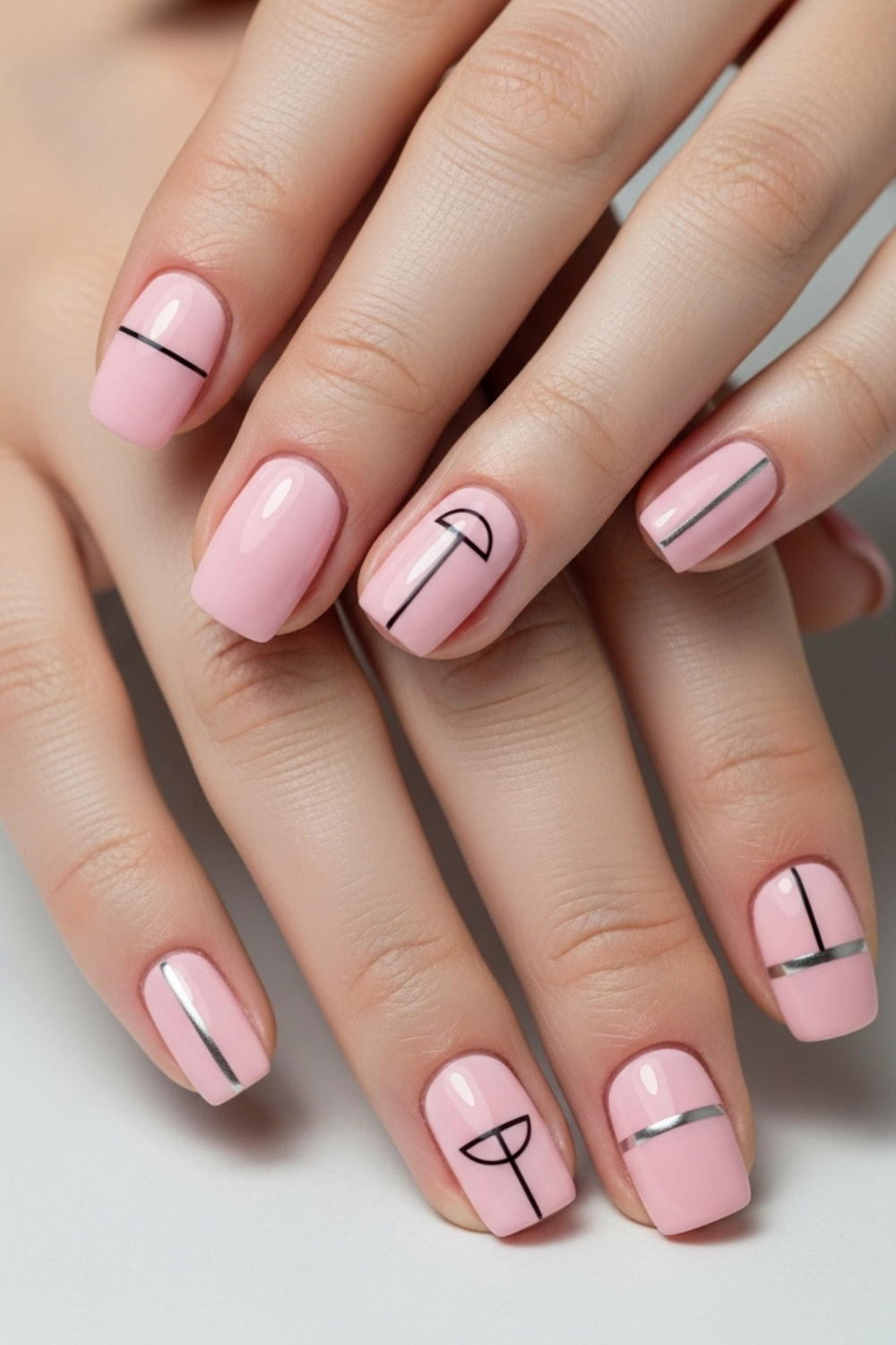 Pink Nail Designs That Look Sweet Until You Wear Them 2026 6 Minimalist Pink Nails with Clean Lines