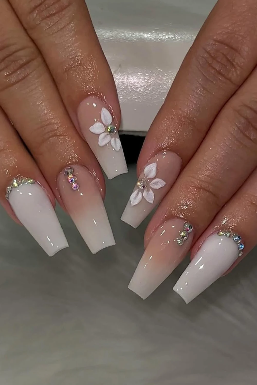 17 White Nail Designs That Look Simple Until You Try Them On 17 White Coffin Nails for Bold Looks solotravely