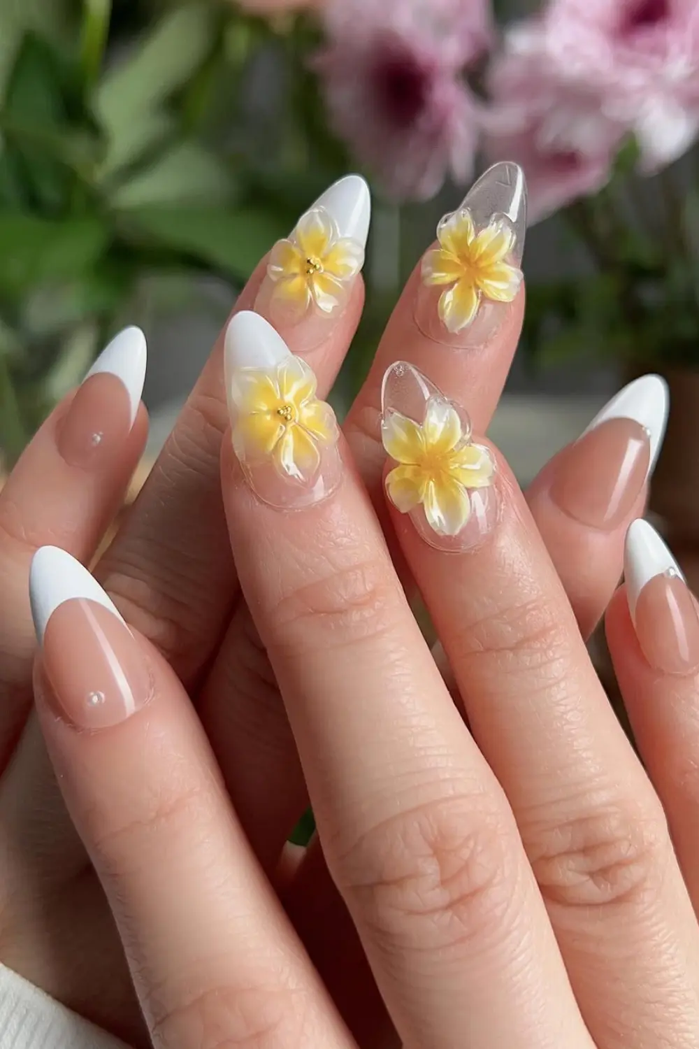 17 White Nail Designs That Look Simple Until You Try Them On 11 White Floral Nail Designs solotravely