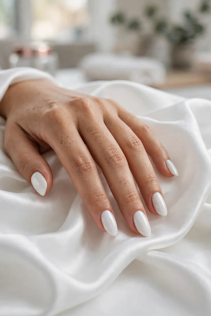 17 White Nail Designs (Clean, Chic & Impossibly Fresh) 2 w01 white nail designs