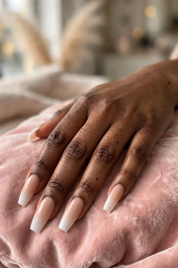 17 White Nail Designs (Clean, Chic & Impossibly Fresh) 6 w05 white ombre baby boomer