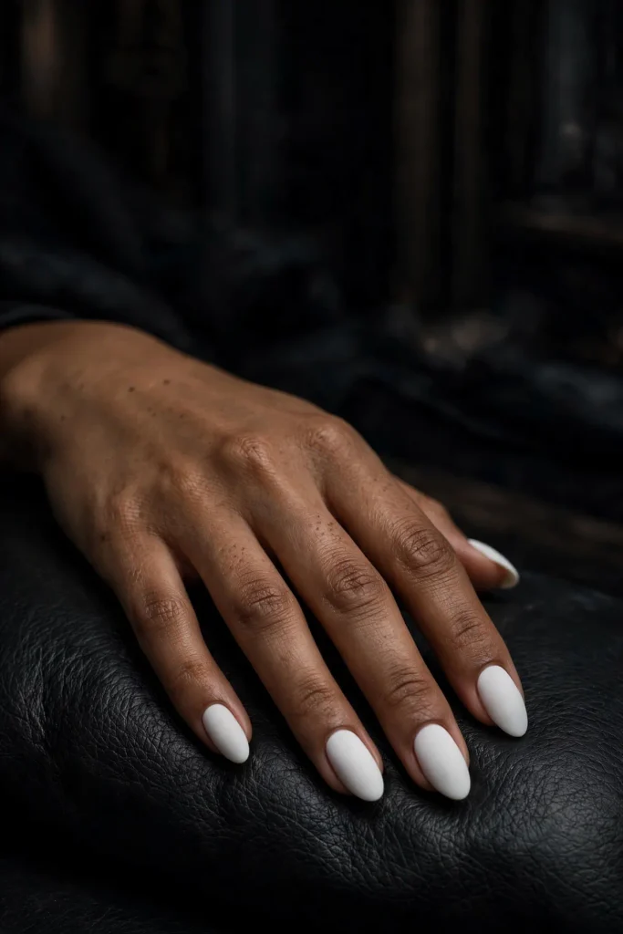 17 White Nail Designs (Clean, Chic & Impossibly Fresh) 11 w10 matte white