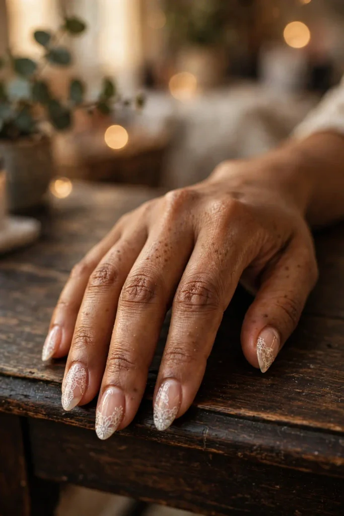 17 White Nail Designs (Clean, Chic & Impossibly Fresh) 16 w15 white lace art
