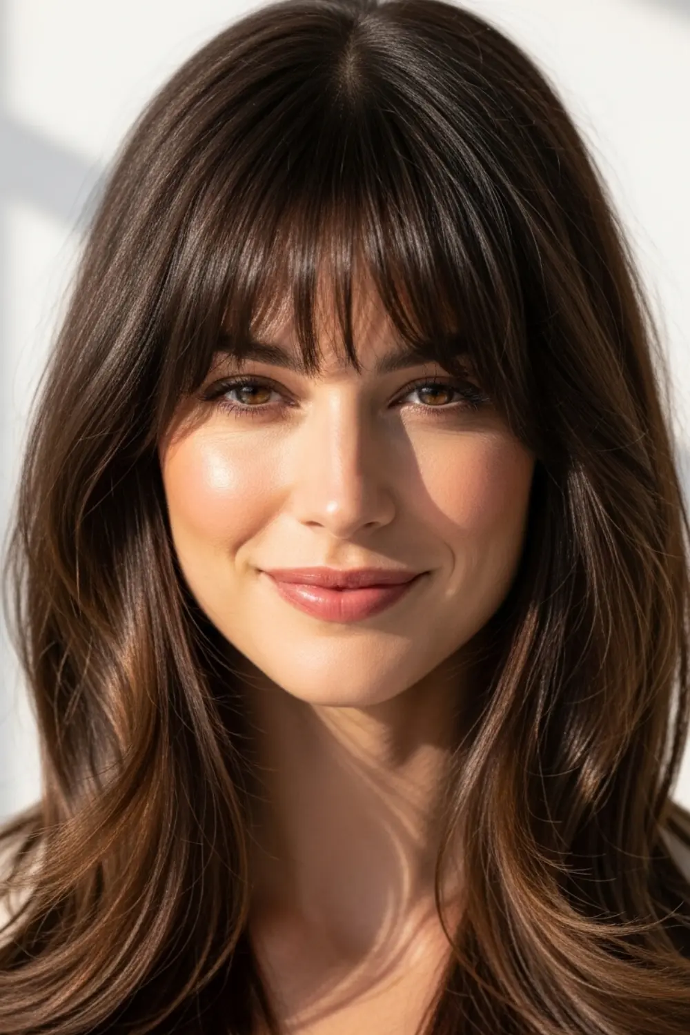 15 Haircuts for Diamond Face Shapes Everyone Suddenly Wants 2026 10 Curtain Bangs with Medium Hair