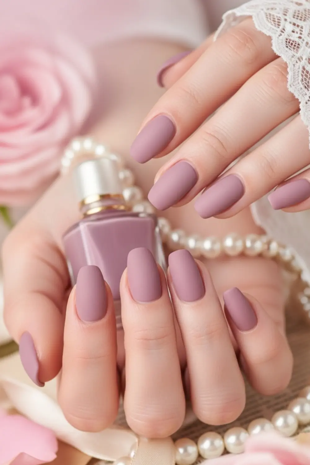 17 Fall/Winter Nails Color Ideas I Didnt Expect to Love 11 Dusty Rose - Soft Romance