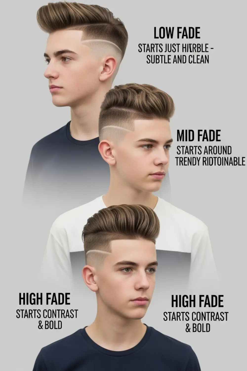 Why Great Haircuts for Teenage Guys Feel So Risky Now Today 2026 11 Fade Haircuts (Low, Mid, High Fade)