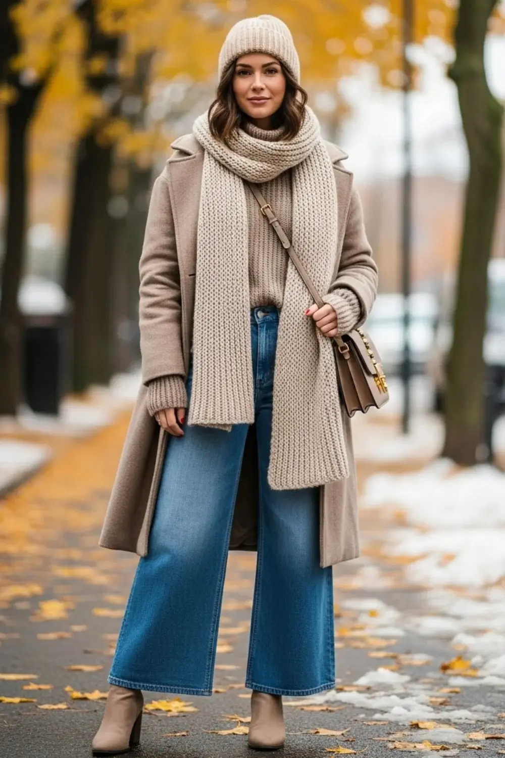 21 Wide Leg Jeans Outfits Ideas to Try This Year (2025) 22 FallWinter Wide Leg Layered Looks