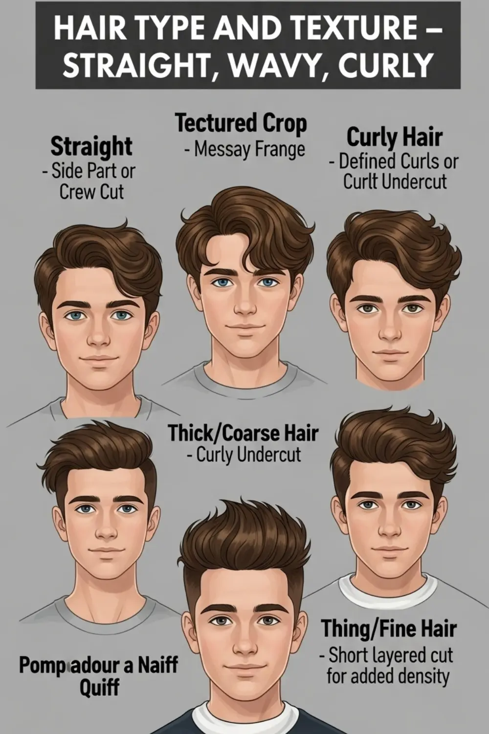 Why Great Haircuts for Teenage Guys Feel So Risky Now Today 2026 5 Hair Type and Texture (Straight, Wavy, Curly)