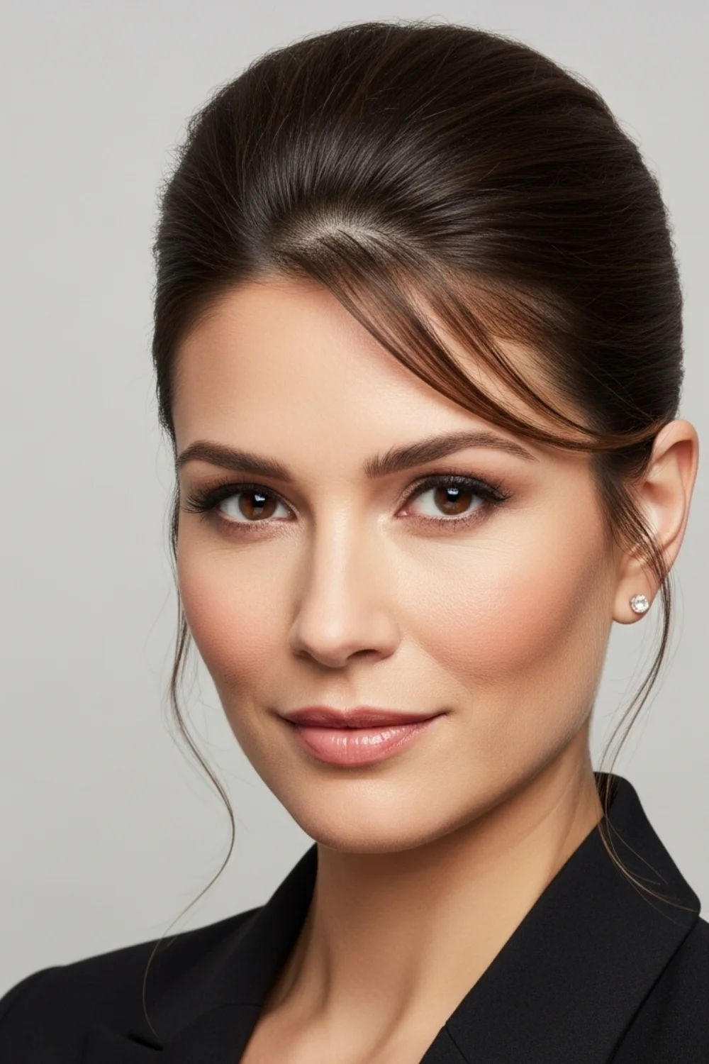 15 Haircuts for Diamond Face Shapes Everyone Suddenly Wants 2026 12 High Ponytail or Top Knot