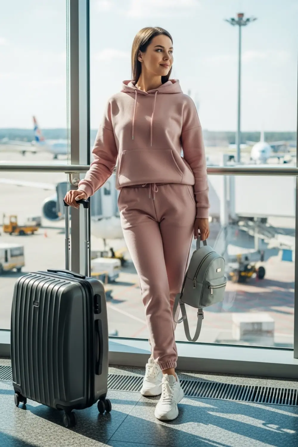 15 Comfy and Cute Airport Outfit Ideas for Your Next Trip 4 Matching Tracksuit Set