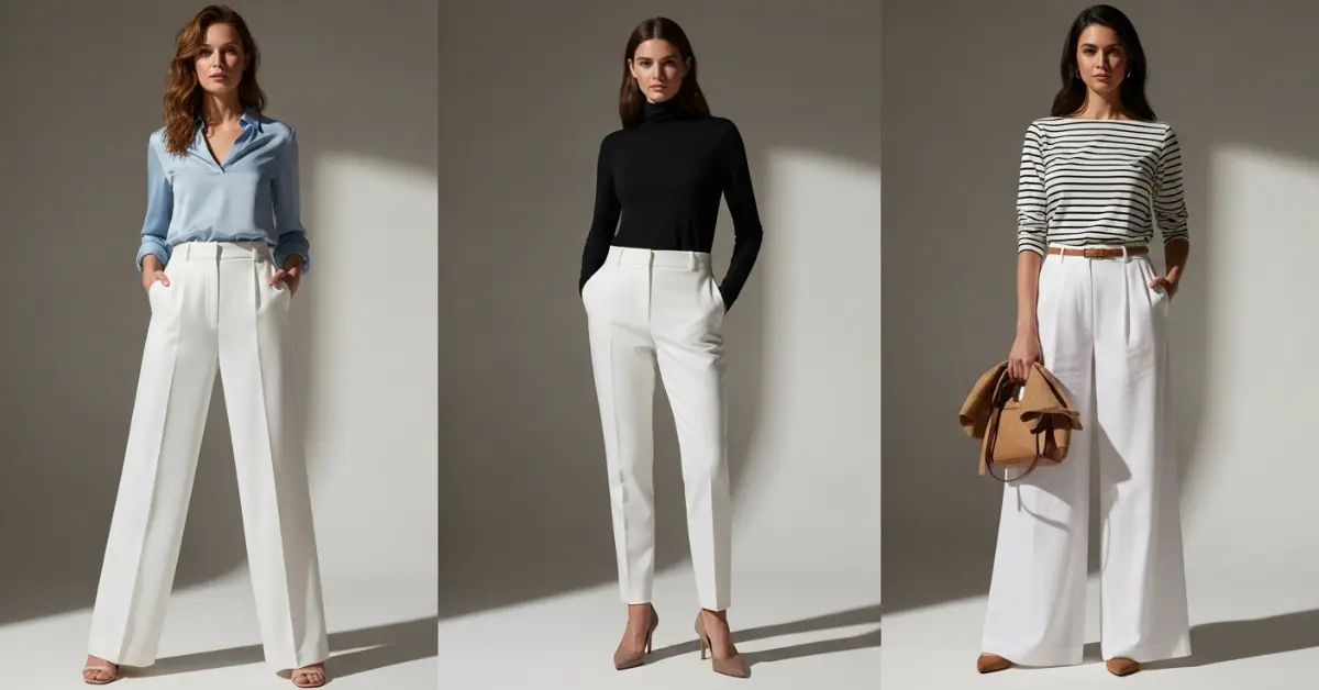 17 White Pants Outfit Ideas