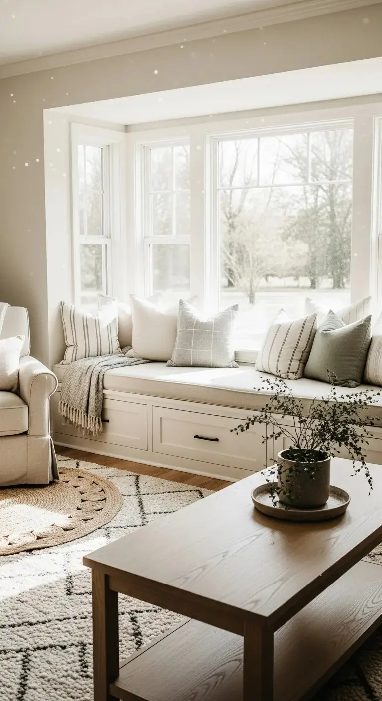 20 Farmhouse Living Room Ideas for 2026 Designers Can’t Stop Talking About! 13 Comfortable Window Seats with Storage