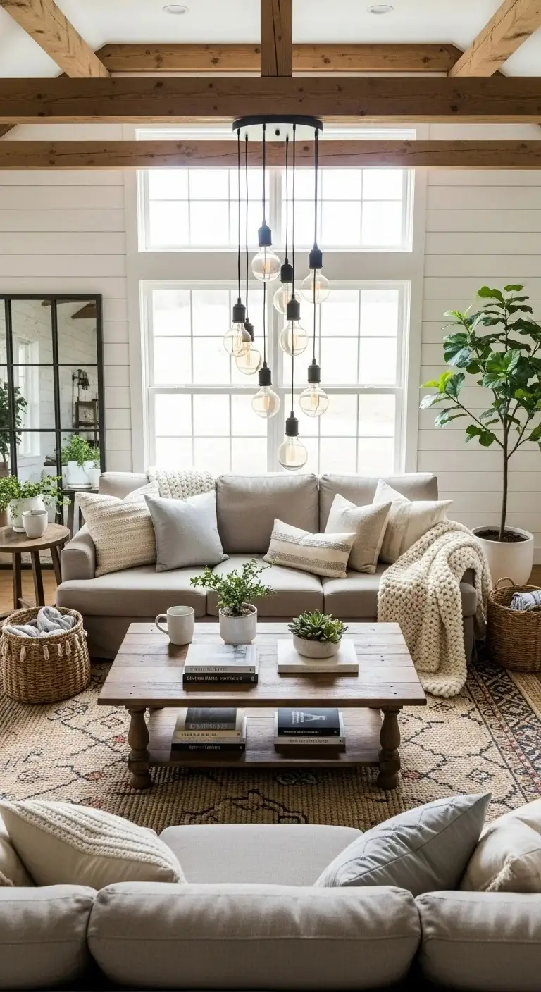 20 Farmhouse Living Room Ideas for 2026 Designers Can’t Stop Talking About! 12 Industrial-Style Lighting Fixtures