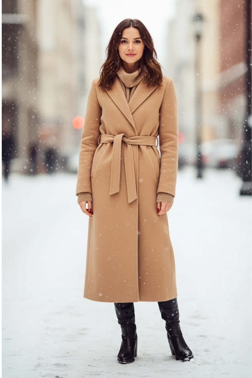 17 Must-Try Cute Winter Outfits Ideas for Cold Weather Fashion 3 Long Coat with Ankle Boots
