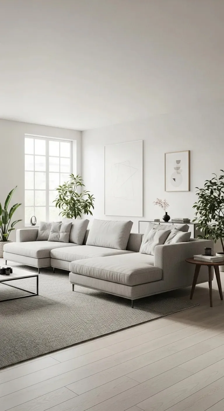 20 Best Sectional Living Room Ideas (You'll Wish You Knew!) 17 Low-Profile Sectional for Modern Minimalism