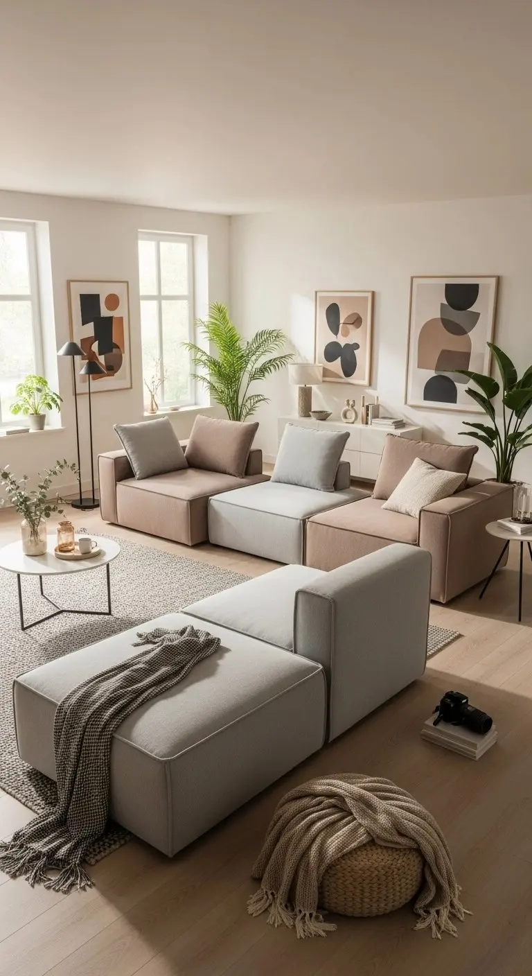 20 Best Sectional Living Room Ideas (You'll Wish You Knew!) 4 Modular Sectional for Flexibility