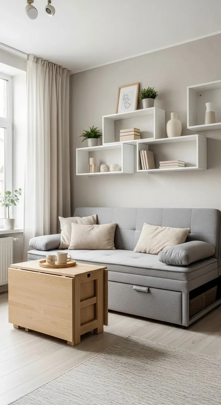 17 Small Living Room Ideas 2026 — Your Space Isn’t the Problem, These Fix It! 2 Multi-Functional Furniture That Works Double Duty