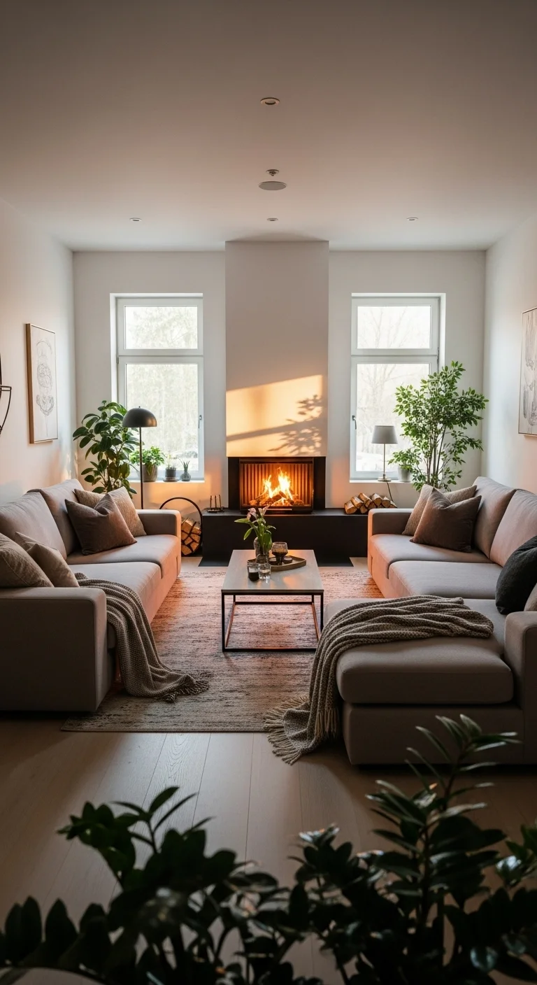 20 Best Sectional Living Room Ideas (You'll Wish You Knew!) 19 Sectional Around a Fireplace