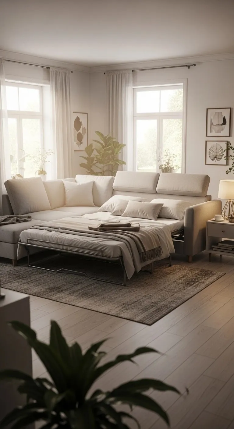 20 Best Sectional Living Room Ideas (You'll Wish You Knew!) 6 Sleeper Sectional for Guest Accommodation