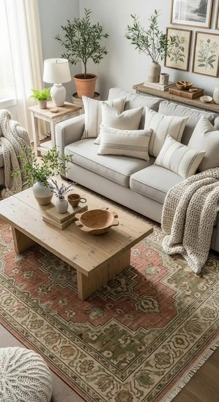 20 Farmhouse Living Room Ideas for 2026 Designers Can’t Stop Talking About! 6 Vintage-Inspired Area Rugs