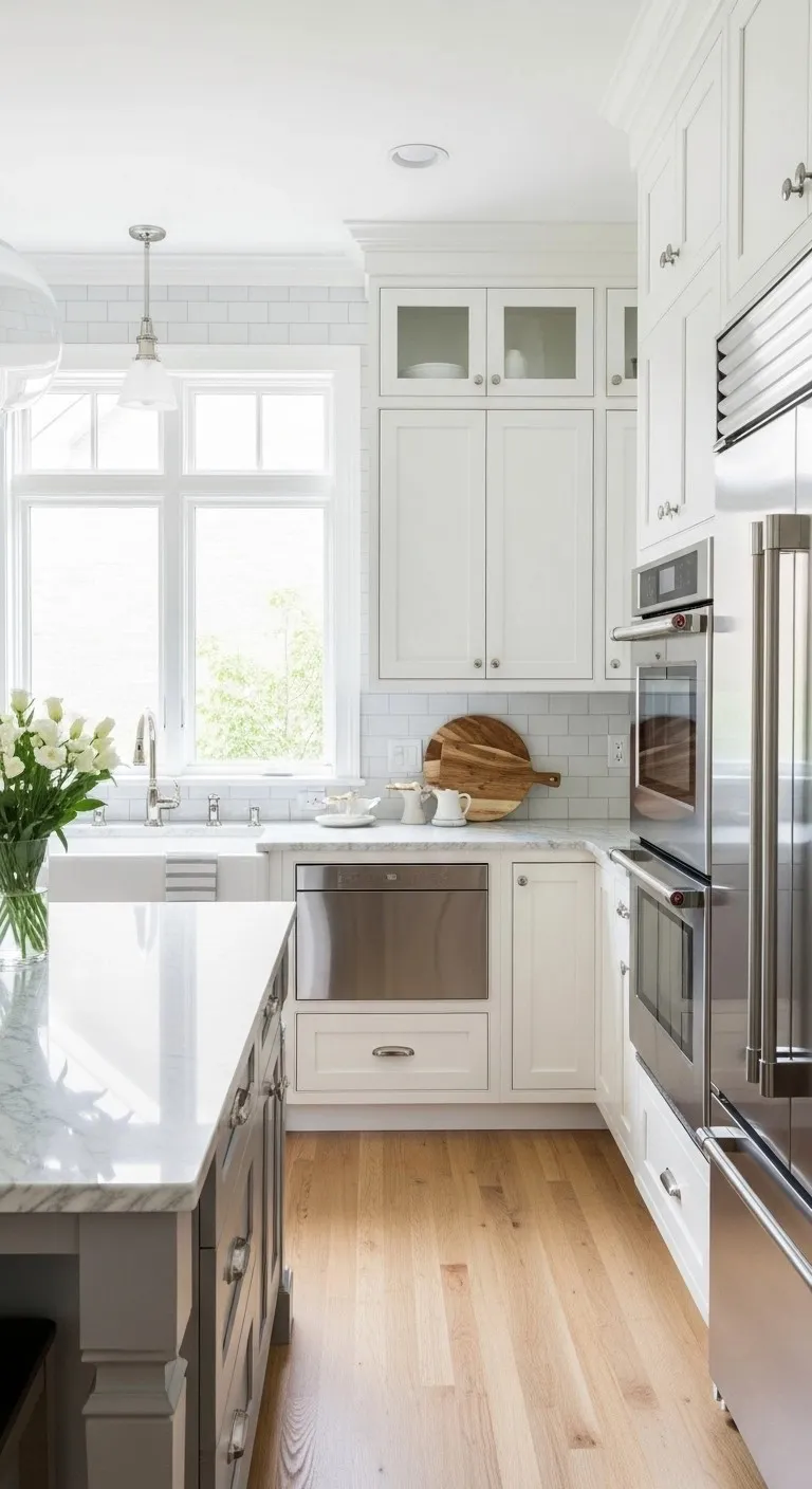 25+ Kitchen Paint Color for Walls and Cabinets You Won’t Believe Actually Work! 2 Classic White The Timeless Kitchen Favorite
