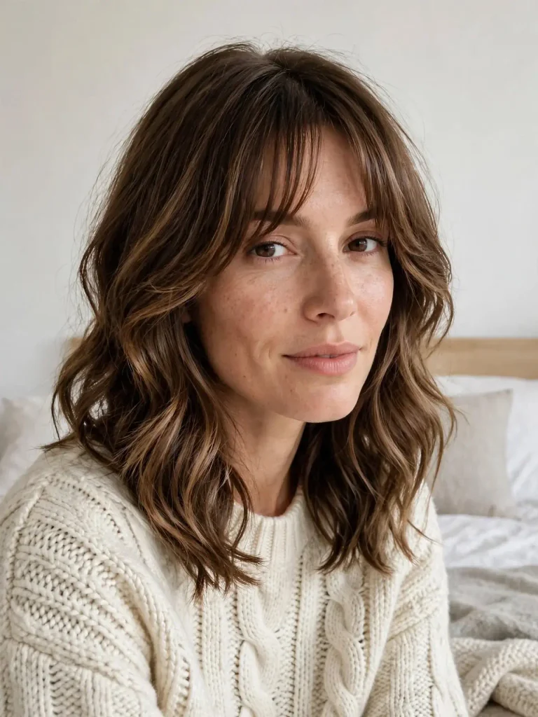 Curtain Bangs with Wavy Layers 768x1024 1
