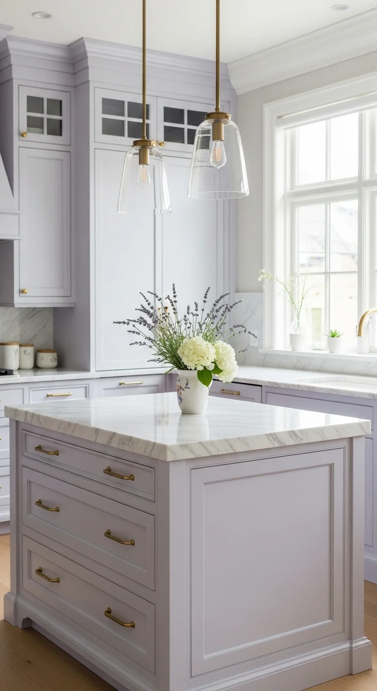 25+ Kitchen Paint Color for Walls and Cabinets You Won’t Believe Actually Work! 24 Lavender Soft and Unexpected