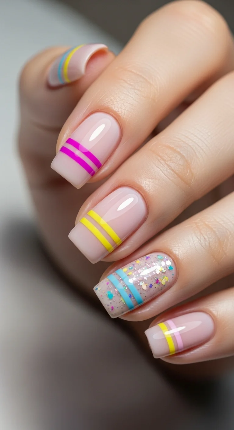 19 Birthday Nails Ideas That Feel Personal, Not Overdone 20 Minimalist Birthday Stripes