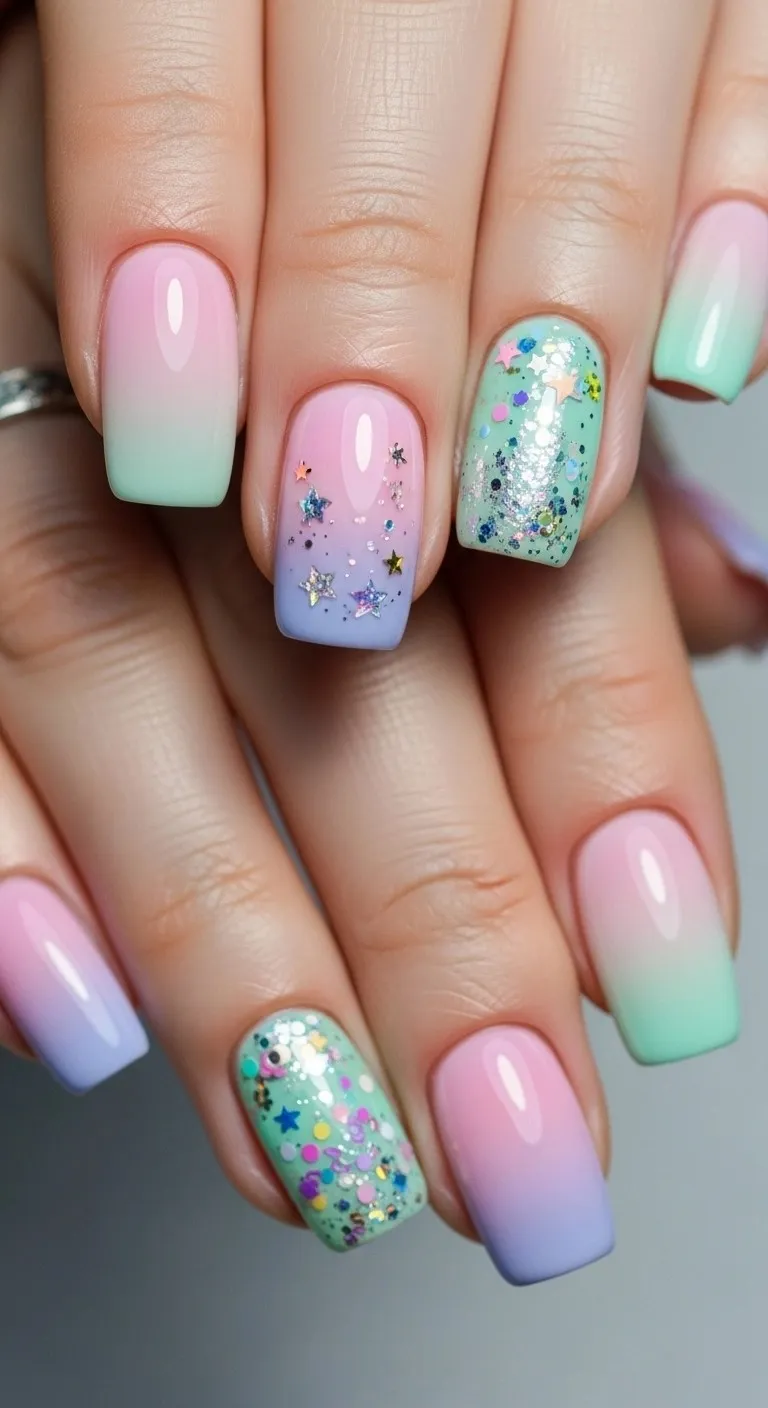 19 Birthday Nails Ideas That Feel Personal, Not Overdone 10 Ombre Birthday Nails