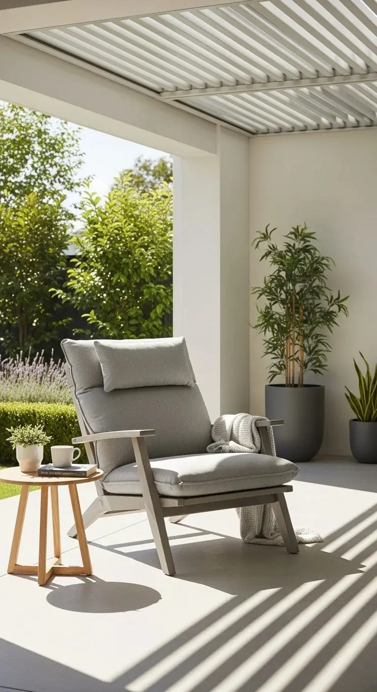 19 Recliner Living Room Ideas 2026: Transform Your Space with Comfort and Style 15 Outdoor Recliner on Covered Patio