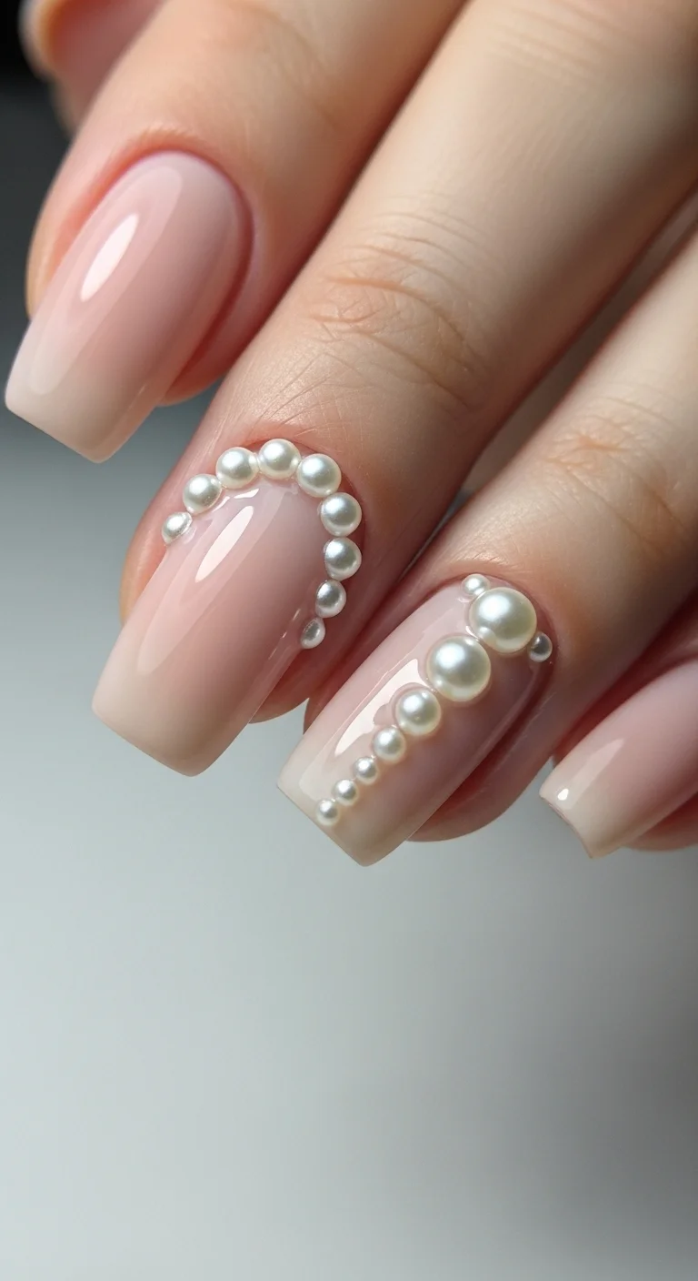 19 Birthday Nails Ideas That Feel Personal, Not Overdone 18 Pearl Accent Birthday Elegance