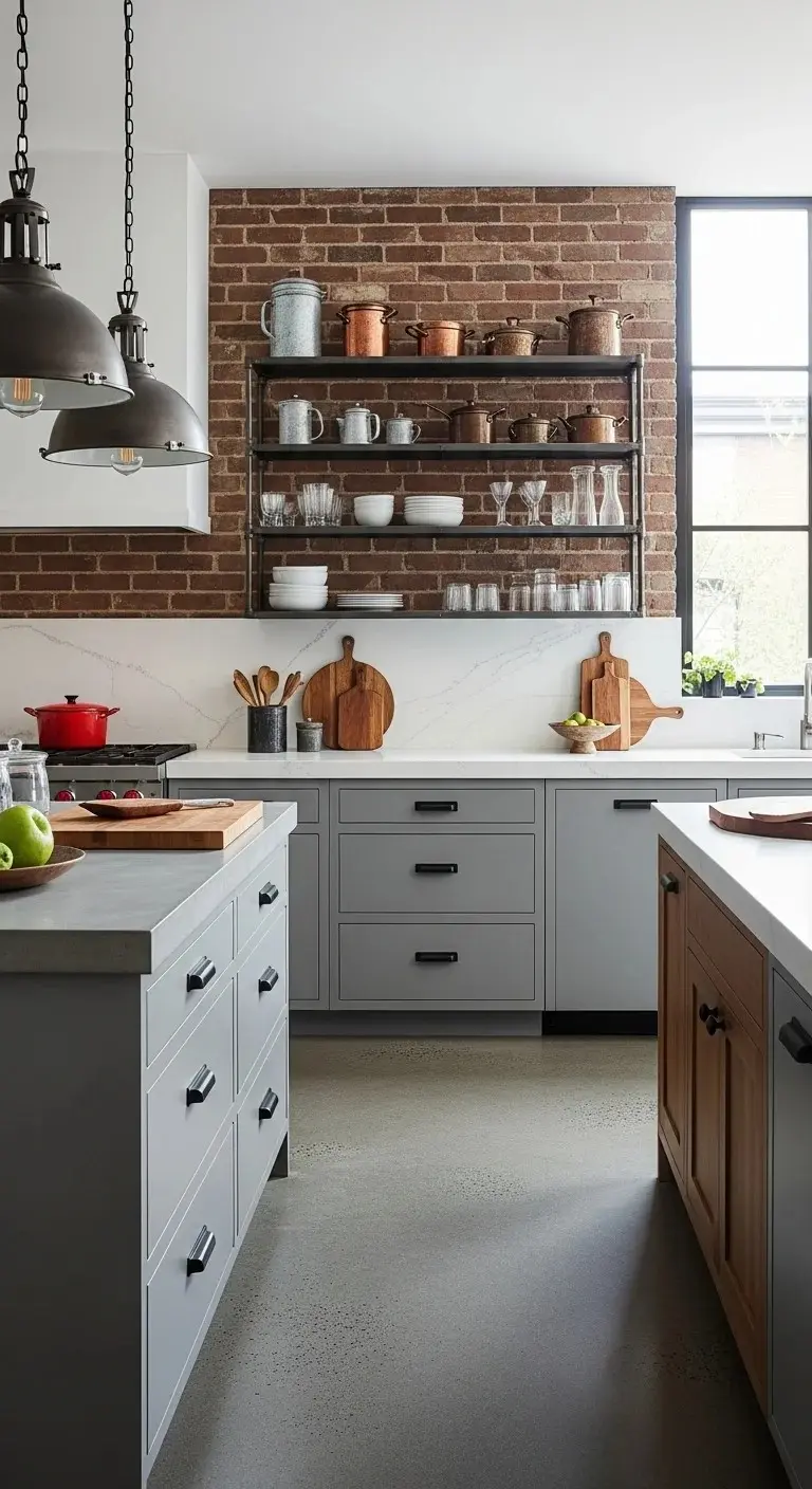25+ Kitchen Paint Color for Walls and Cabinets You Won’t Believe Actually Work! 23 Pewter Gray Industrial Chic