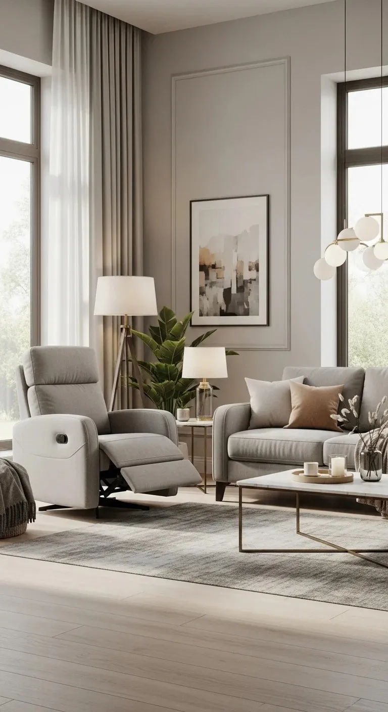 19 Recliner Living Room Ideas 2026: Transform Your Space with Comfort and Style 6 Recliner and Sofa Combination Layout