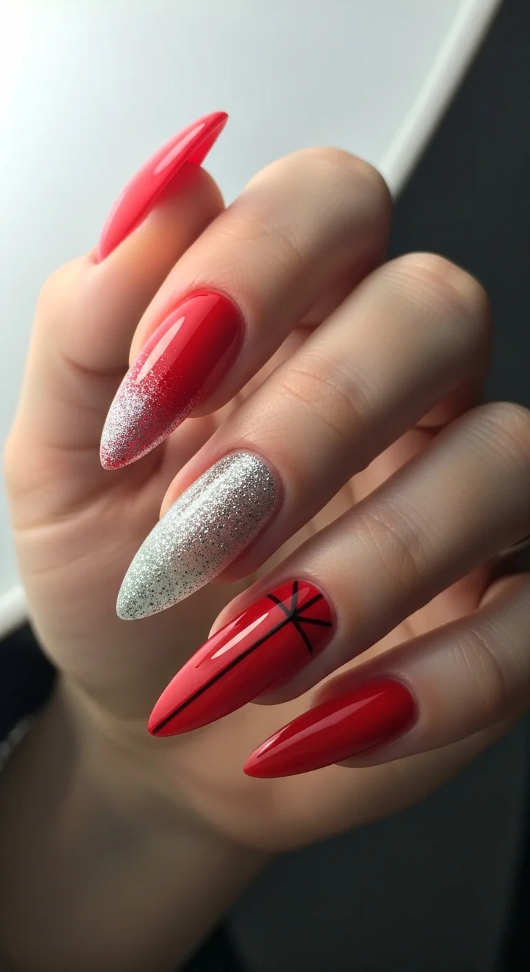 21 Red Nail Ideas That Look Bold Without Feeling Too Much 12 Red Stiletto Nails