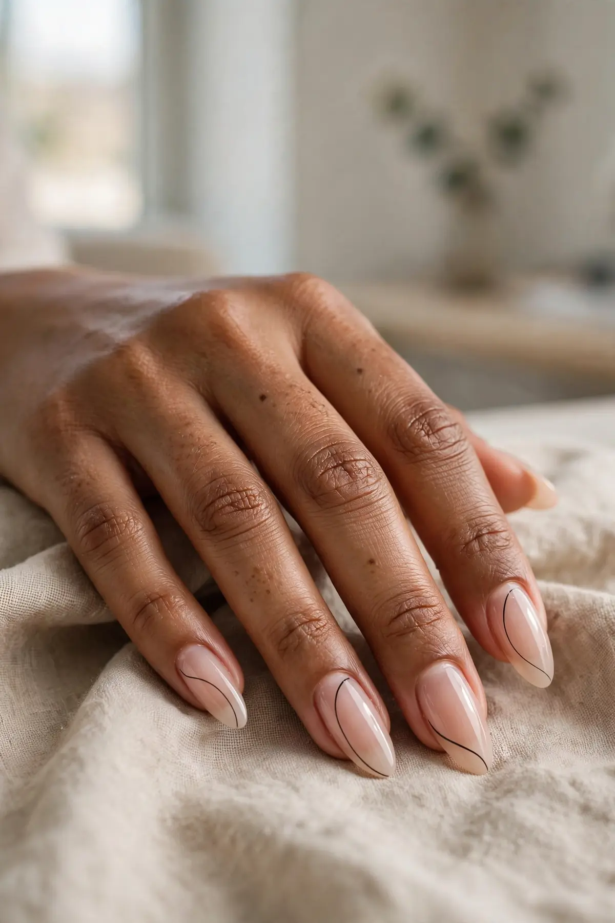 14 Nail Art Designs for Long Nails, Served as a Five-Course Menu 5 g04 single line minimal