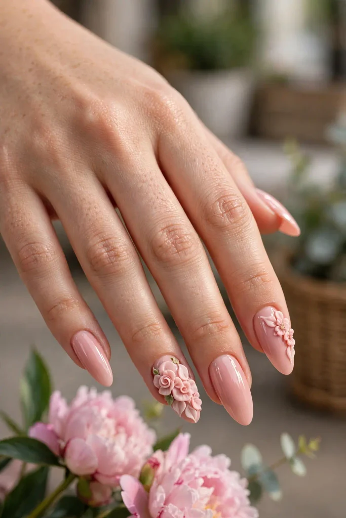 14 Nail Art Designs for Long Nails, Served as a Five-Course Menu 16 g15 3d sculpted floral