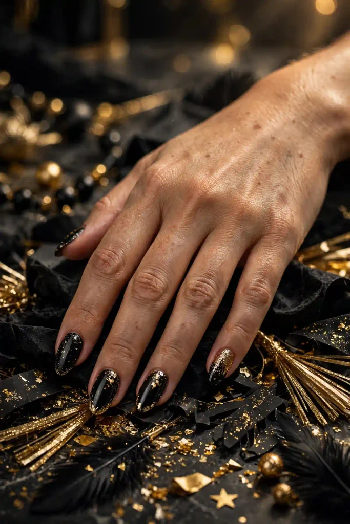 n16 black gold glam