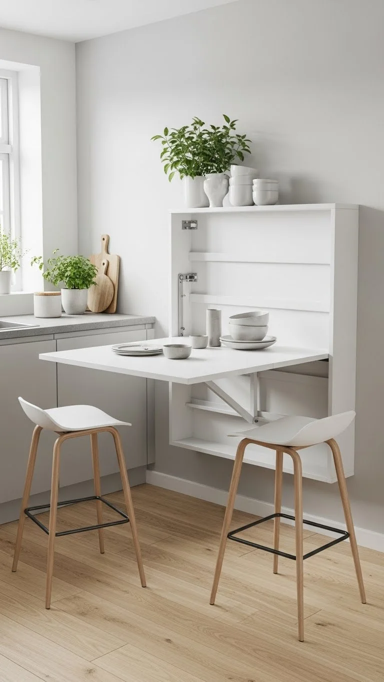 25 Small Kitchen Ideas 2026: Transform Your Tiny Space Into a Chef's Paradise 23 Add a Fold-Down Table