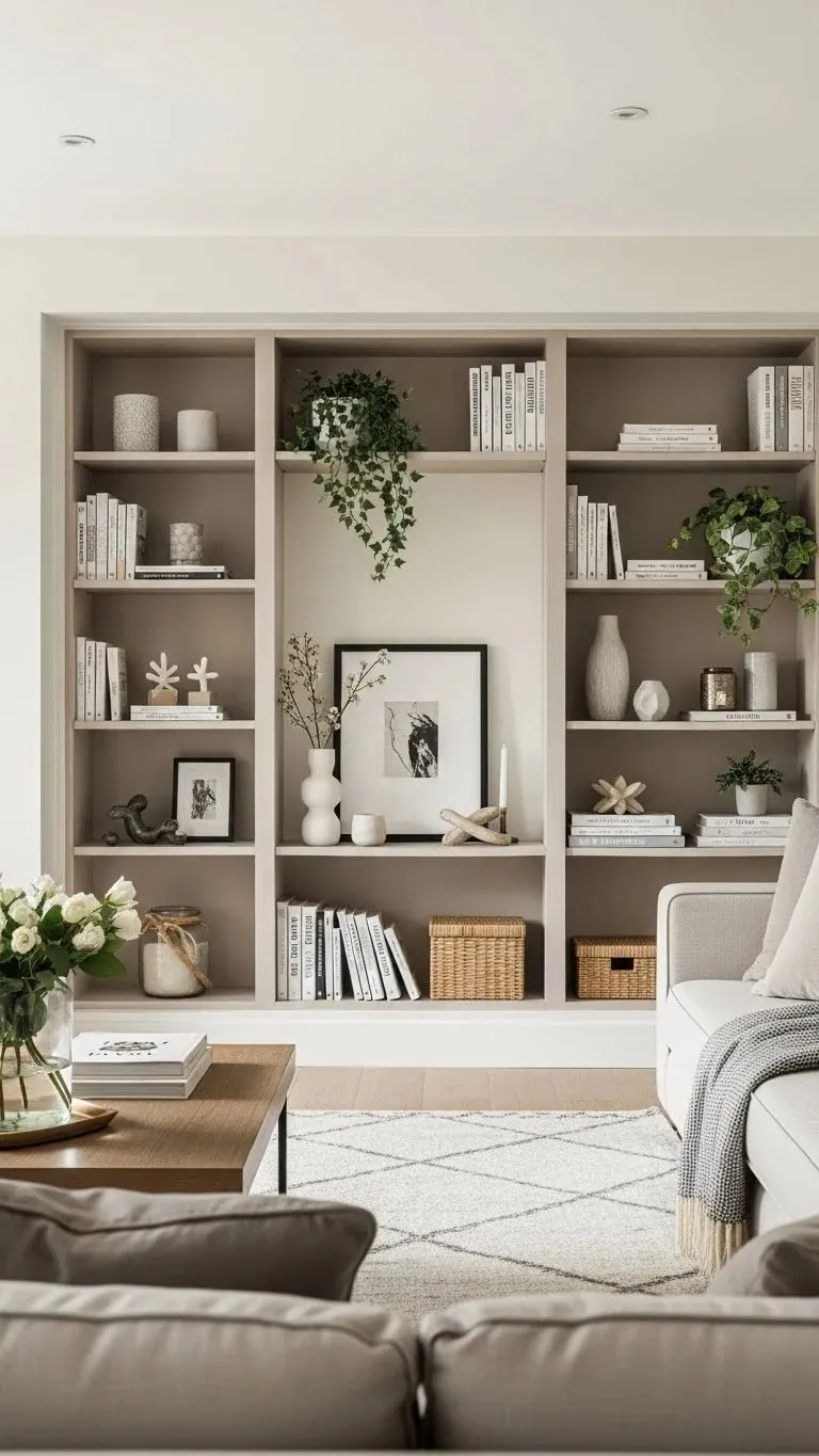 21 Built-In Living Room Shelf Ideas 2026: Transform Your Space Like a Pro 9 Alcove Fitted Bookcase Systems