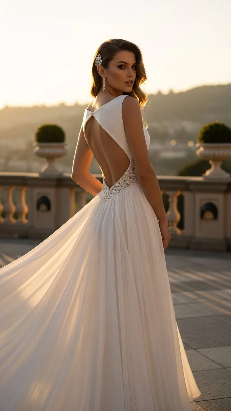 17 Simple Wedding Dresses Ideas 2026: Your Guide to Effortless Bridal Beauty 13 Backless Beauty