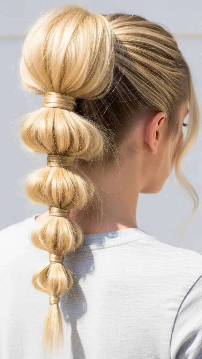 18 Easy Braided Hairstyles Ideas People Keep Copying Quietly 2026 10 Bubble Braid