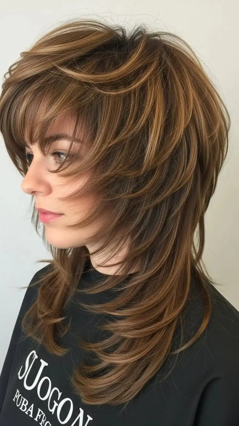 18 Long Shag Haircuts for Fine Hair That People Did Not Expect 2026 10 Butterfly Cut Long Shag
