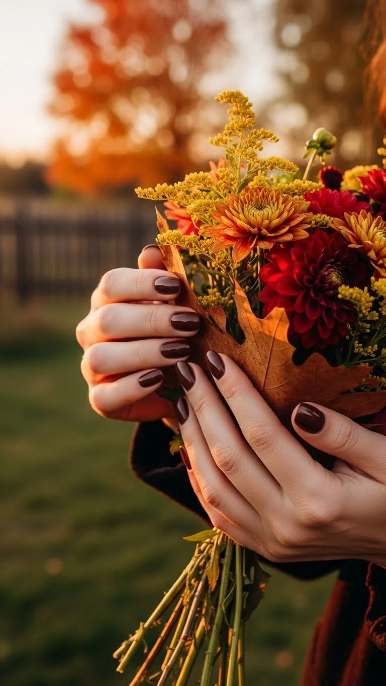 19 Simple Fall Nails Ideas That Look Expensive But Arent Yet 9 Chocolate Cherry Blend