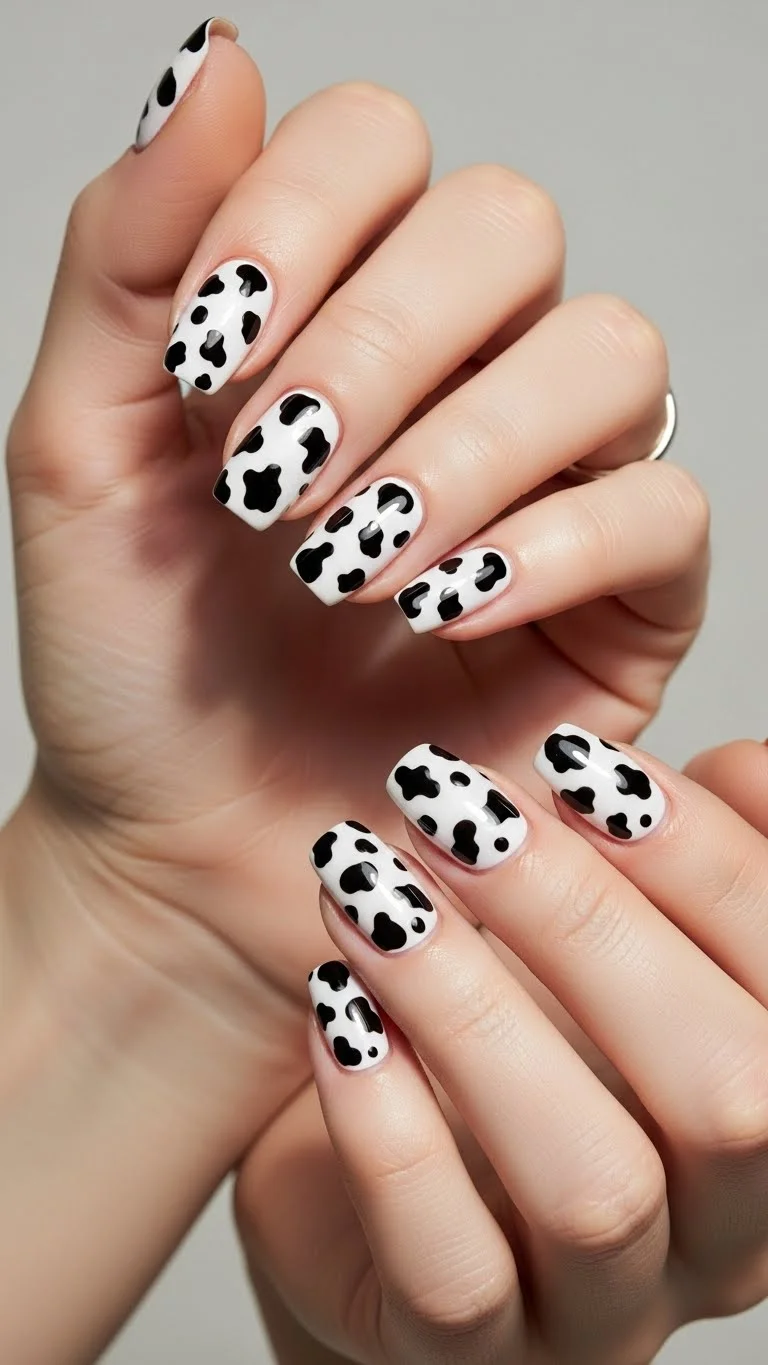 19 Acrylic Nail Ideas That'll Make Your Hands Pop in 2026 4 Cow Print Patterns for Wild Fun
