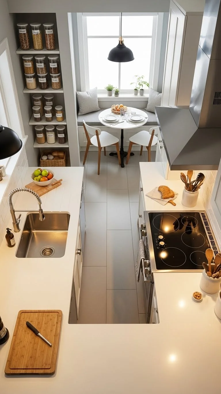 25 Small Kitchen Ideas 2026: Transform Your Tiny Space Into a Chef's Paradise 19 Create Zones for Different Tasks