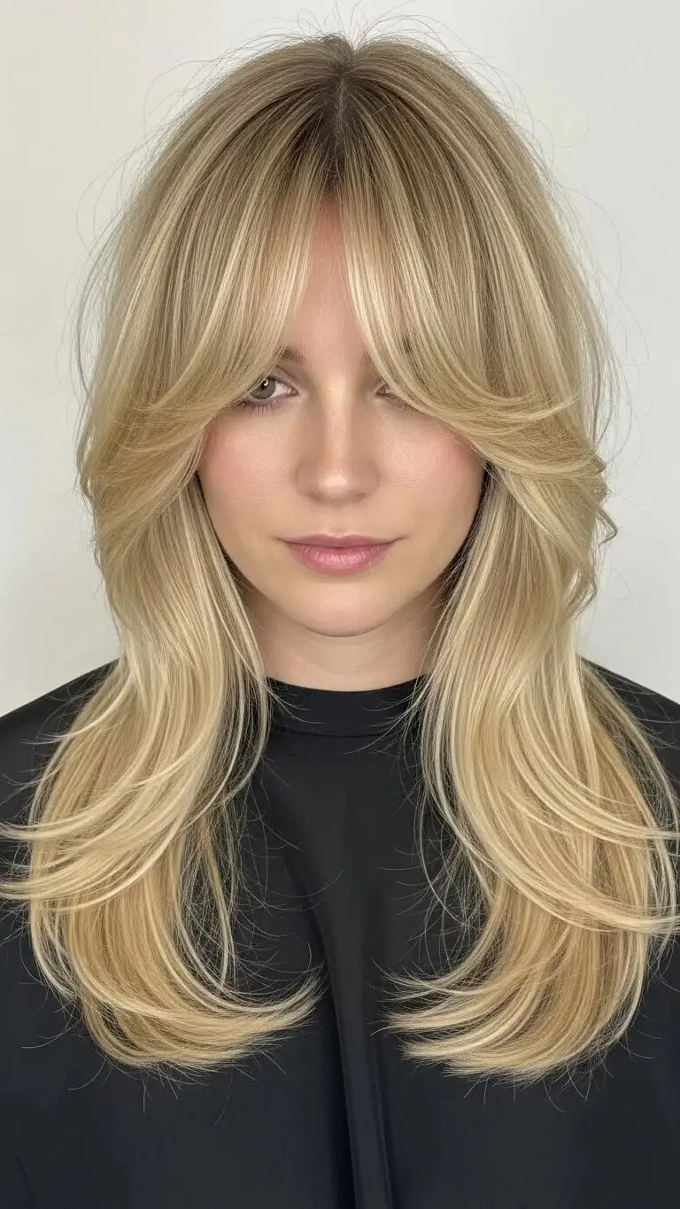 18 Long Shag Haircuts for Fine Hair That People Did Not Expect 2026 3 Curtain Bangs Long Shag