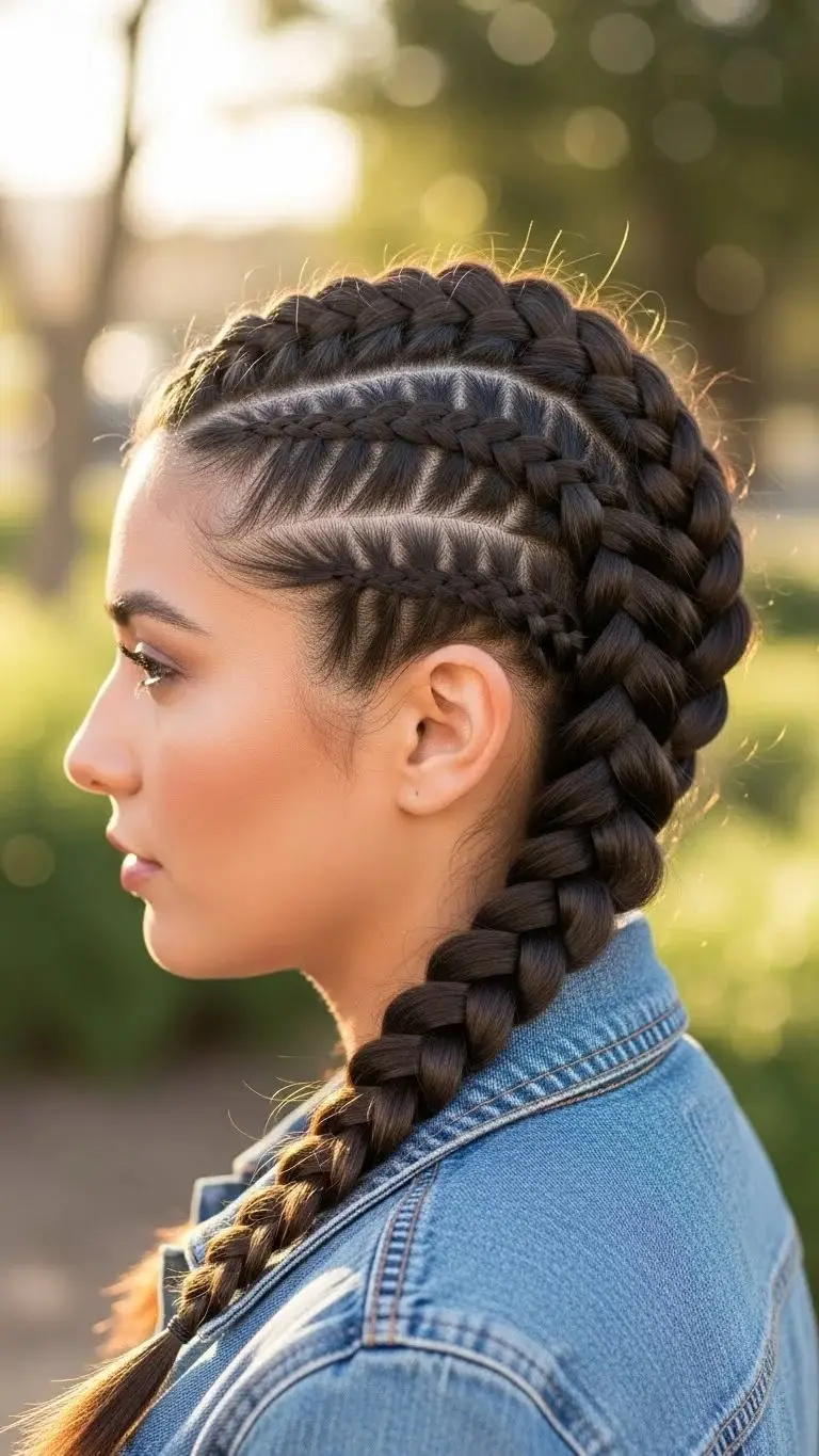 18 Easy Braided Hairstyles Ideas People Keep Copying Quietly 2026 4 Dutch Braid (Reverse French Braid)