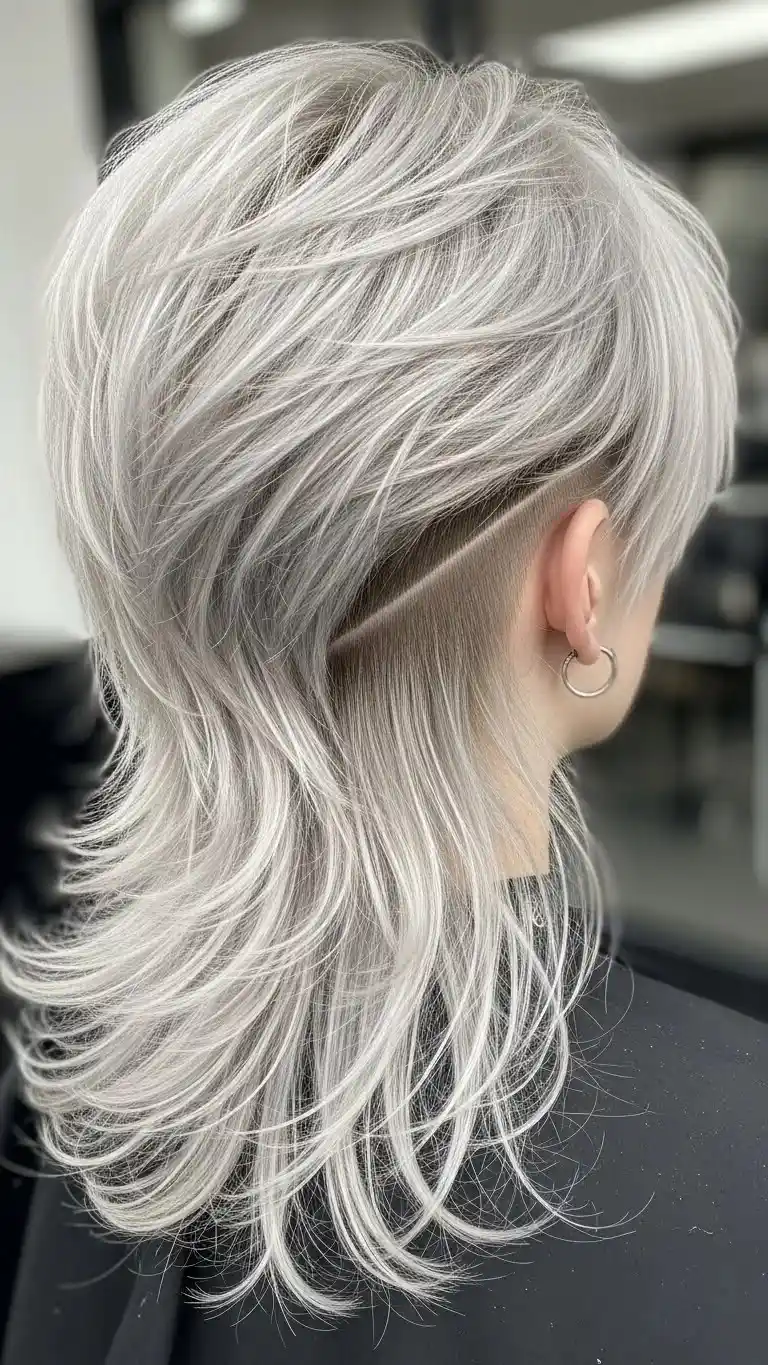 18 Long Shag Haircuts for Fine Hair That People Did Not Expect 2026 17 Edgy Long Shag with Undercut