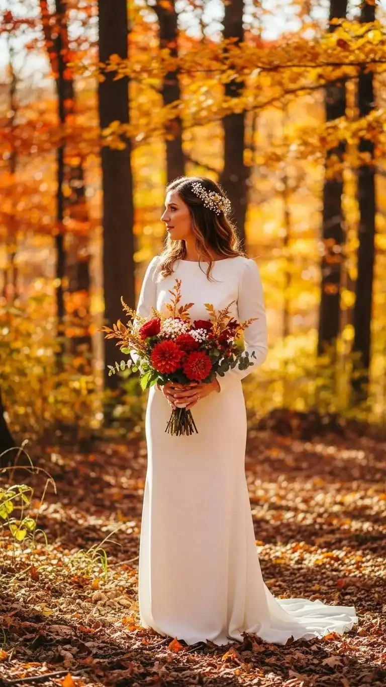 17 Simple Wedding Dresses Ideas 2026: Your Guide to Effortless Bridal Beauty 12 Elegant Long Sleeves